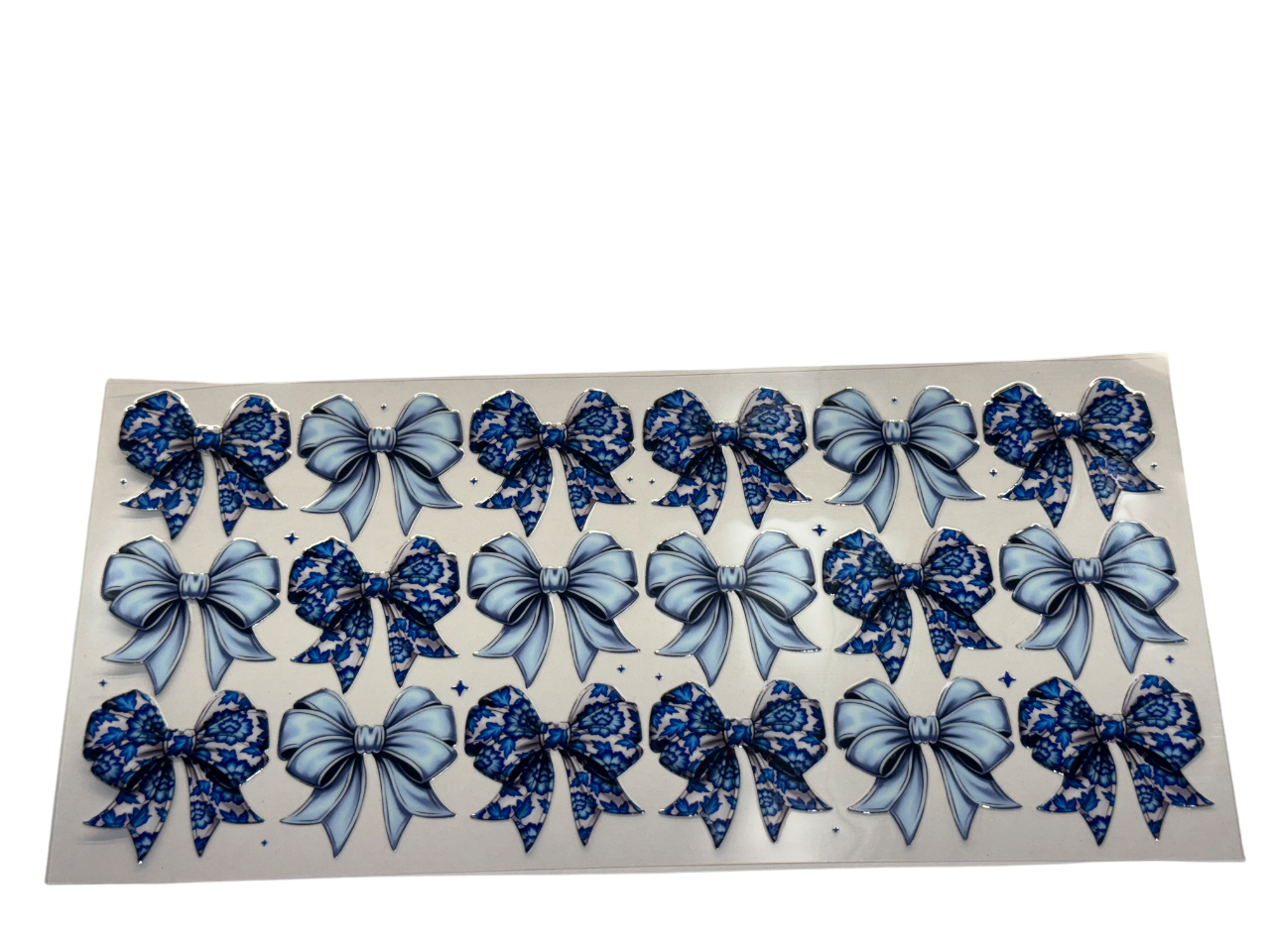 #594 Blue bows