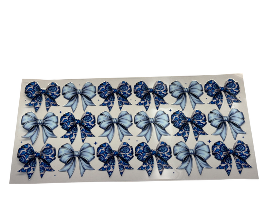 #594 Blue bows
