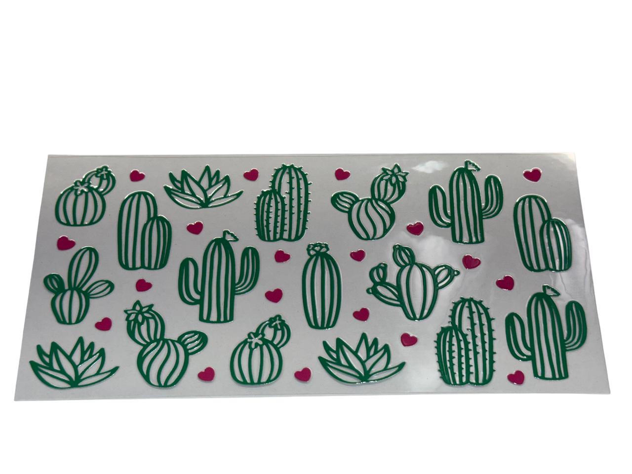 #574 Cacti and Pink Hearts