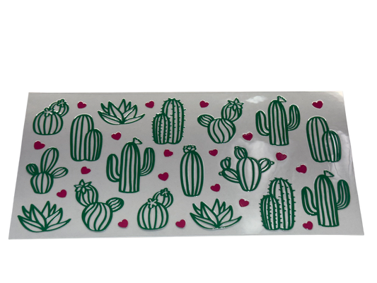 #574 Cacti and Pink Hearts