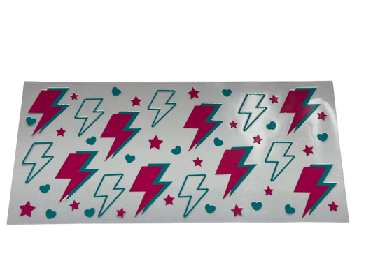#575 Retro Lightening Bolts