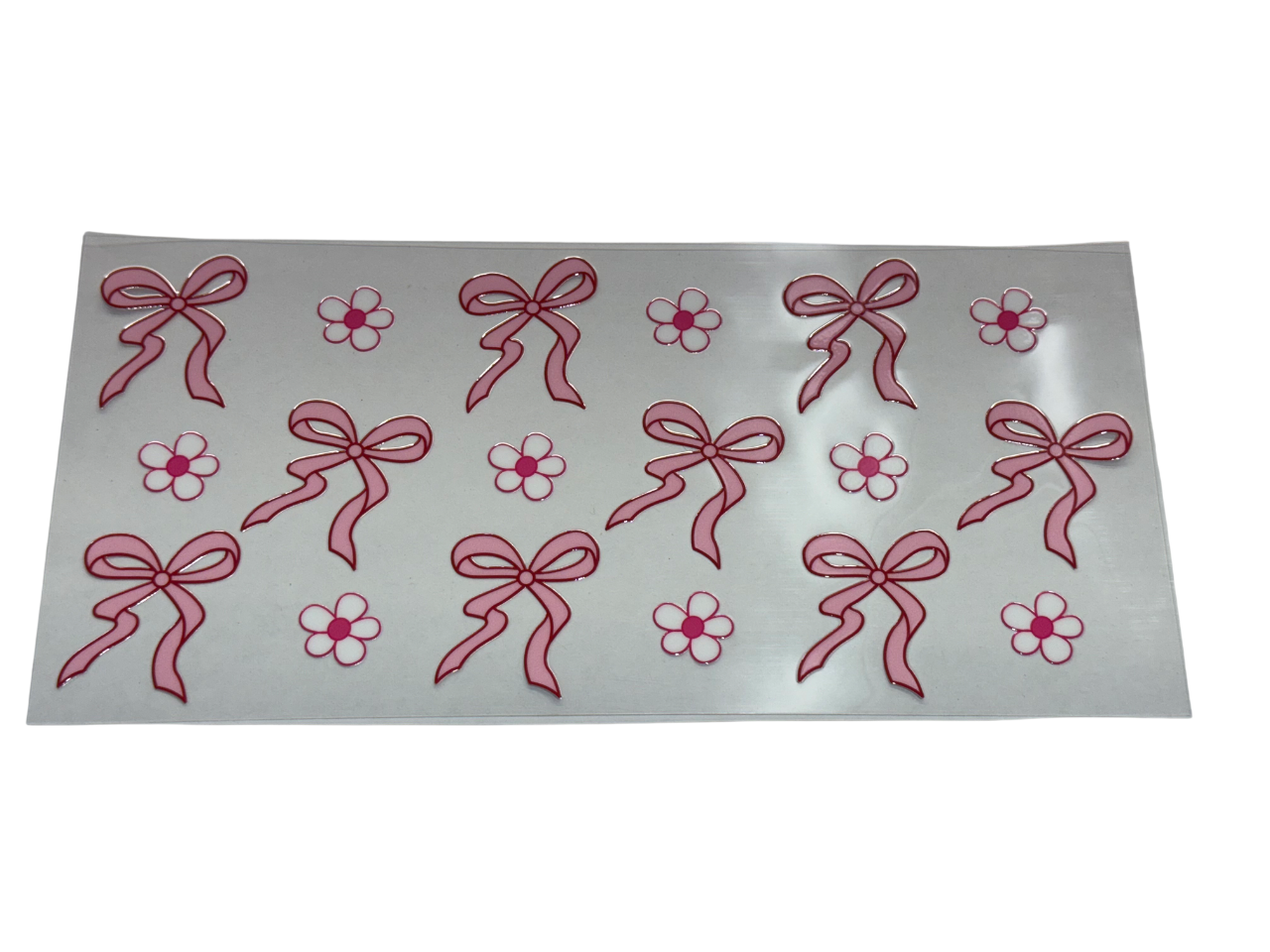 #591 Pink Bows and White Daisies