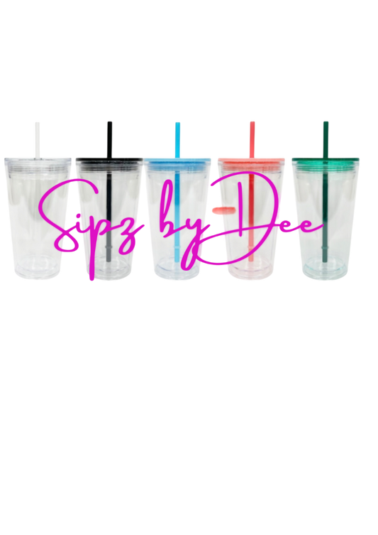 16oz Coloured Lid Tumbler