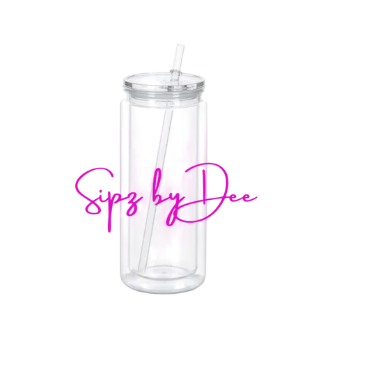 20 oz Acrylic Snow Globe Cup