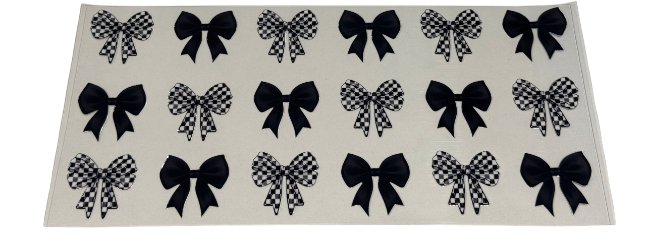 #802 Black Bows