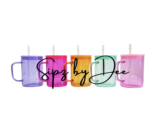 17oz Jelly Glass Sublimation Mug