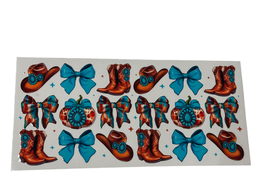 #827 Boots and Blue Bows