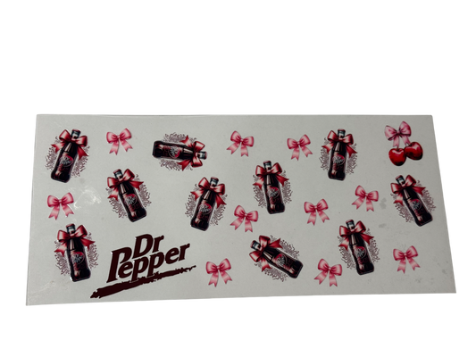 #830 Dr. Pepper & Pink Bows