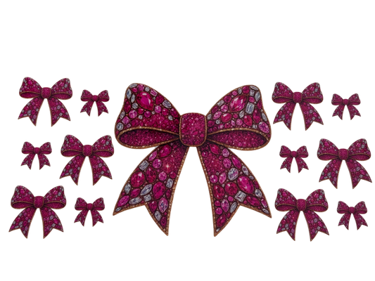 #1001 Pink Diamond Bows
