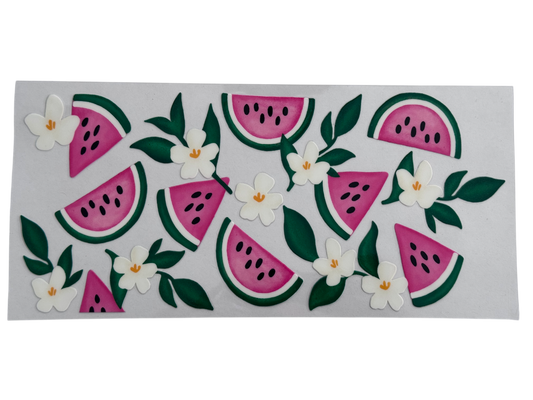 #1022 Watermelon and Leaves