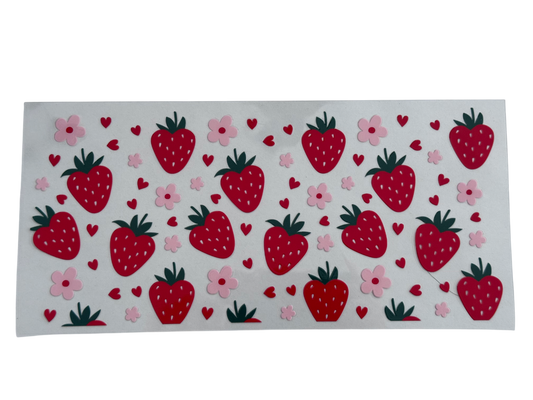 #1021 Strawberries and Daisies