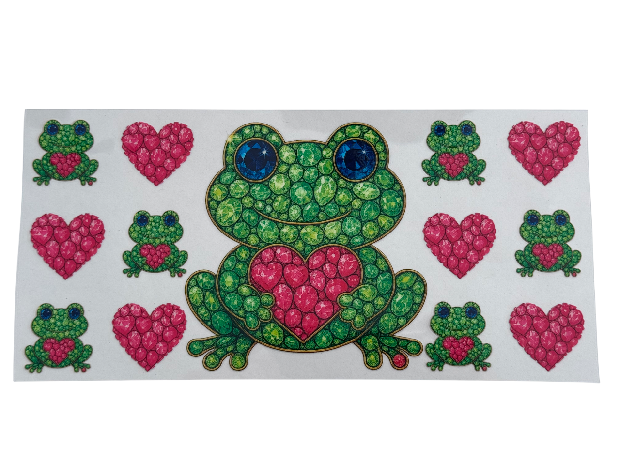 #1020 Frog with Pink Heart