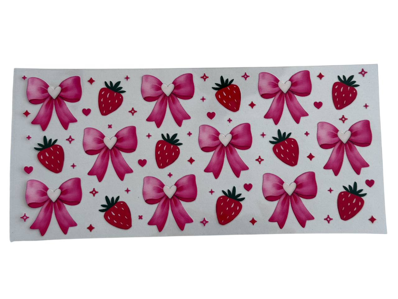 #1015 Strawberries and Pink Bows