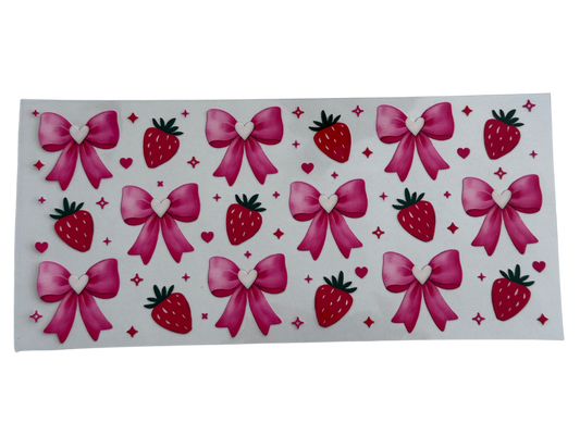 #1015 Strawberries and Pink Bows