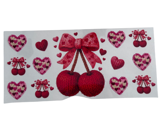 #1006 Red Cherries & Hearts