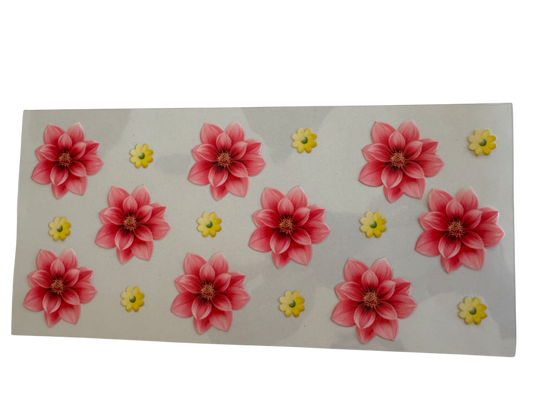 #542 Flowers Pink and Yellow