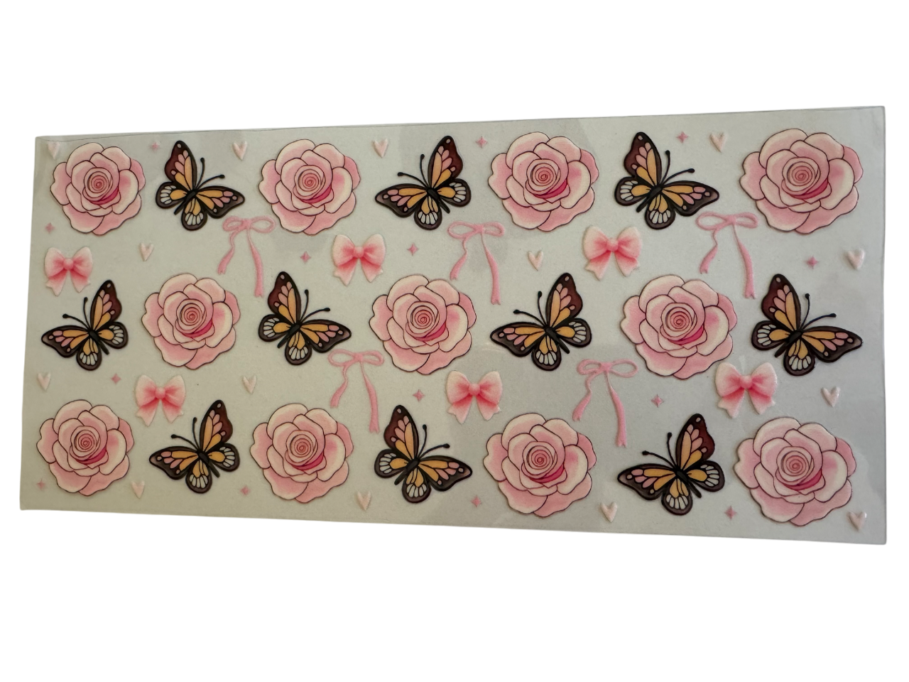 #536 Butterflies Bows Flowers