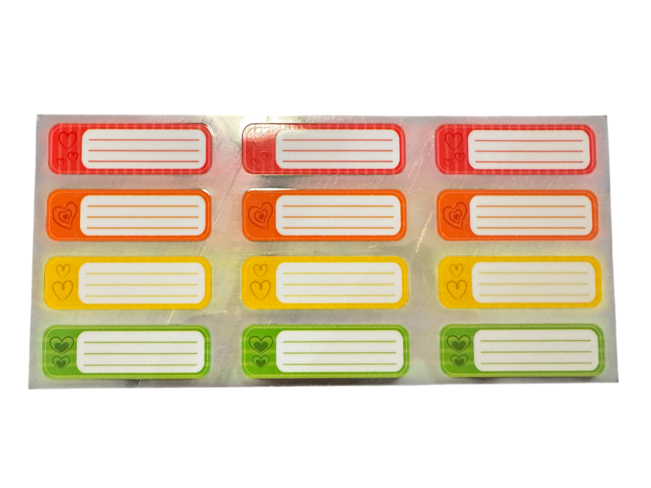 #003 Coloured Labels